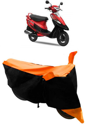 HEMSKAR Two Wheeler Cover for Indus(Yo Spark, Orange, Black)