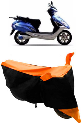 THE REAL ARV Two Wheeler Cover for Lohia(Fame, Orange, Black)