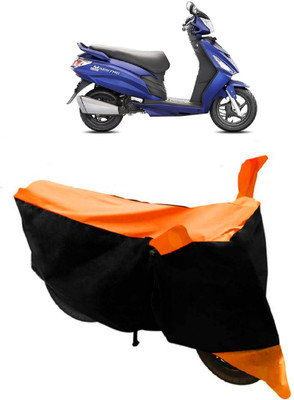 THE RAL ARV Waterproof Two Wheeler Cover for Hero(Maestro Edge, Orange, Black)