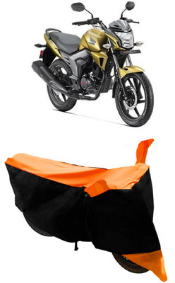 HEMSKAR Waterproof Two Wheeler Cover for Honda(CB Trigger, Orange, Black)