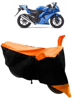 THE RAL ARV Waterproof Two Wheeler Cover for Kawasaki(Ninja 250, Orange, Black)