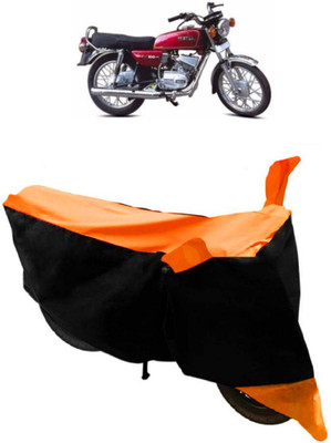 ABORDABLE Two Wheeler Cover for Yamaha(RX 100, Orange, Black)