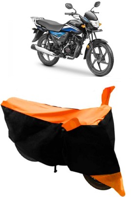 GANPRA Two Wheeler Cover for Honda(Dream Neo, Black, Orange)