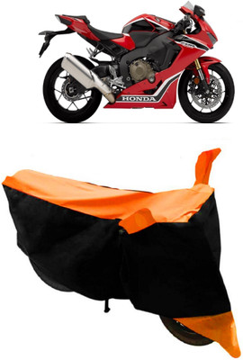 HEMSKAR Two Wheeler Cover for Honda(CBR 1000RR, Orange, Black)