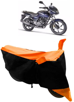 THE RAL ARV Two Wheeler Cover for Bajaj(Pulsar 150, Orange, Black)