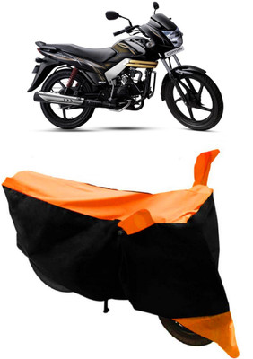 THE REAL ARV Waterproof Two Wheeler Cover for Mahindra(Centuro, Orange, Black)