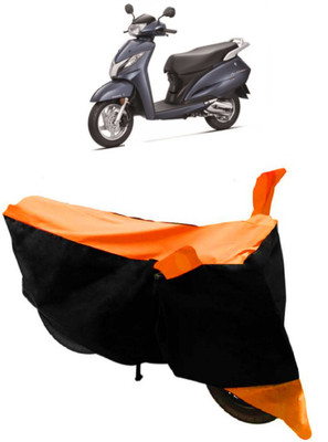 THE REAL ARV Two Wheeler Cover for Honda(Activa 125, Orange, Black)