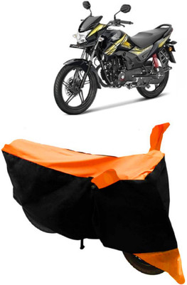 HEMSKAR Waterproof Two Wheeler Cover for Honda(CB Shine, Orange, Black)