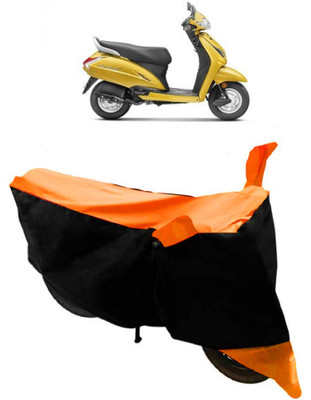 THE REAL ARV Waterproof Two Wheeler Cover for Honda(Activa 5G, Orange, Black)