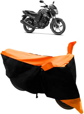 THE REAL ARV Two Wheeler Cover for Yamaha(SZ R, Orange, Black)