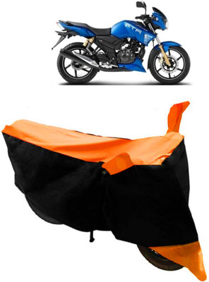 ABORDABLE Waterproof Two Wheeler Cover for TVS(Apache, Orange, Black)