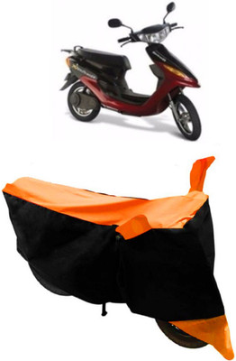 THE REAL ARV Waterproof Two Wheeler Cover for Indus(Yo Electron, Orange, Black)