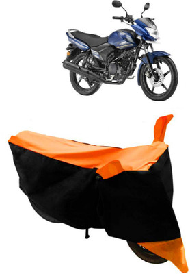 ABORDABLE Waterproof Two Wheeler Cover for Yamaha(Saluto, Orange, Black)