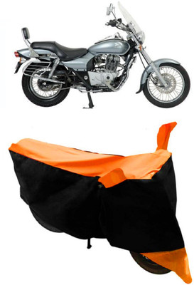 HEMSKAR Two Wheeler Cover for Bajaj(Avenger 220 DTS-i, Orange, Black)