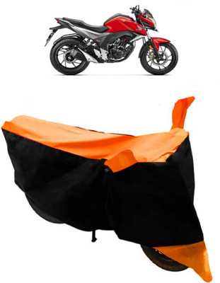 THE RAL ARV Waterproof Two Wheeler Cover for Honda(CB, Orange, Black)