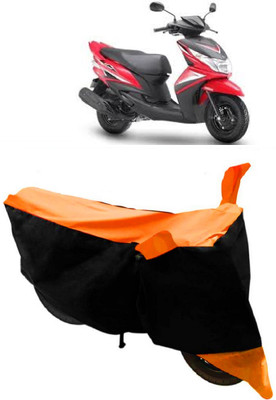 HEMSKAR Waterproof Two Wheeler Cover for Yamaha(Ray Z, Orange, Black)