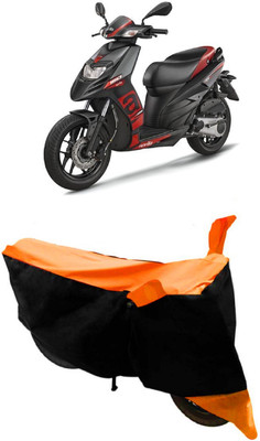 THE REAL ARV Waterproof Two Wheeler Cover for Aprilia(SR 125, Orange, Black)