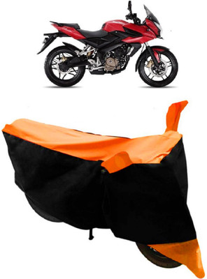 HEMSKAR Two Wheeler Cover for Bajaj(Pulsar AS 150, Orange, Black)