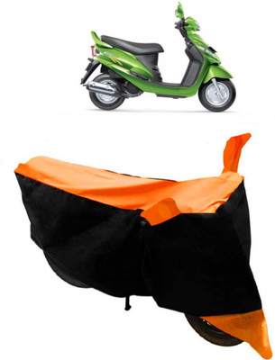 HEMSKAR Waterproof Two Wheeler Cover for Mahindra(Rodeo RZ, Orange, Black)