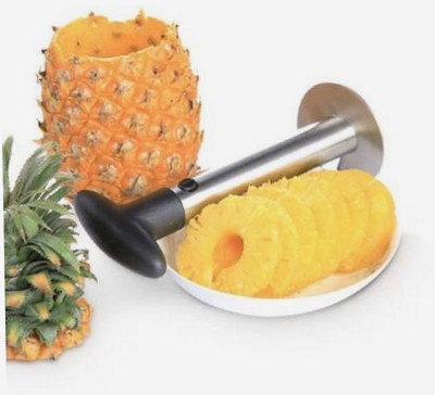 Abacus Enterprise Pineapple cutter Stainless steel Straight machine Pineapple Slicer(1 * PINEAPPLE CUTTER)