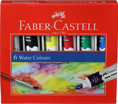 FABER-CASTELL 6 Student Water Colour(Set of 6, Assorted)