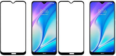 HOBBYTRONICS Edge To Edge Tempered Glass for Redmi 8A Dual(Pack of 2)