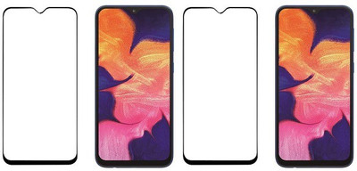 HOBBYTRONICS Edge To Edge Tempered Glass for Samsung Galaxy A10(Pack of 2)