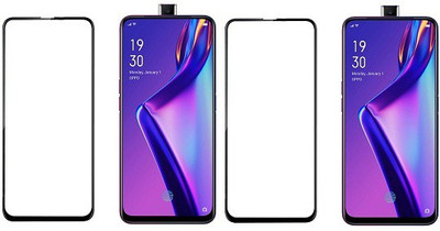 HOBBYTRONICS Edge To Edge Tempered Glass for OPPO K3, Realme X, Oppo F11 Pro(Pack of 2)