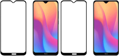 HOBBYTRONICS Edge To Edge Tempered Glass for Redmi 8A(Pack of 2)