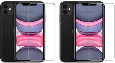 HOBBYTRONICS Tempered Glass Guard for Apple iPhone 11(Pack of 2)