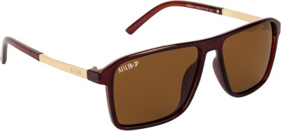 AISLIN Wayfarer, Rectangular Sunglasses(For Men & Women, Brown)