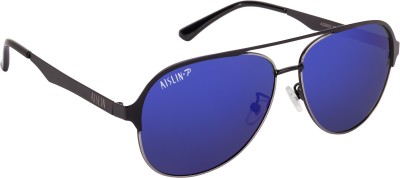 AISLIN Aviator Sunglasses(For Men & Women, Blue, Violet)