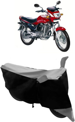 GANPRA Two Wheeler Cover for Hero(Ambition, Black, Grey)