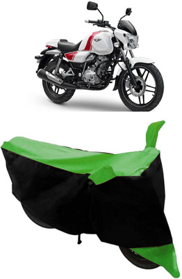 SHOPLINK Two Wheeler Cover for Bajaj(V 150, Green, Black)