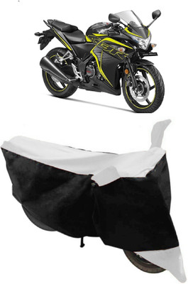 HEMSKAR Two Wheeler Cover for Honda(CBR 250R, White, Black)