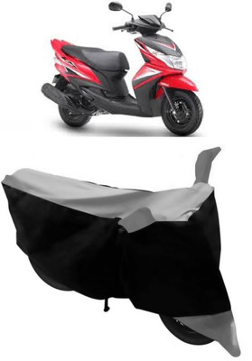 HEMSKAR Waterproof Two Wheeler Cover for Yamaha(Ray Z, Grey, Black)