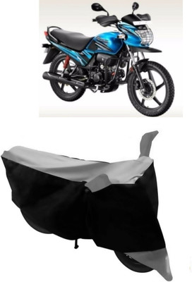 ABORDABLE Two Wheeler Cover for Hero(Passion Pro TR, Grey, Black)