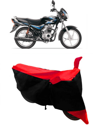 THE REAL ARV Two Wheeler Cover for Bajaj(CT100, Red, Black)