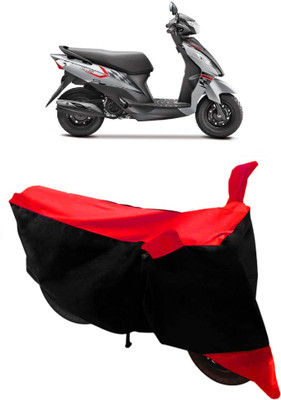 THE REAL ARV Two Wheeler Cover for Suzuki(Let's, Red, Black)