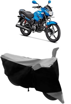 THE RAL ARV Two Wheeler Cover for Hero(Glamour, Grey, Black)