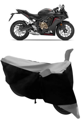 HEMSKAR Two Wheeler Cover for Honda(CBR 650F, Grey, Black)