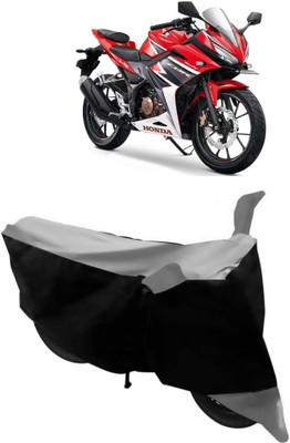 GANPRA Two Wheeler Cover for Honda(CBR 150R, Black, Grey)