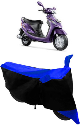 THE RAL ARV Waterproof Two Wheeler Cover for Mahindra(Rodeo, Blue, Black)