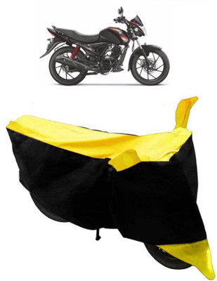 SHOPLINK Two Wheeler Cover for Suzuki(Sling Shot Plus, Yellow, Black)