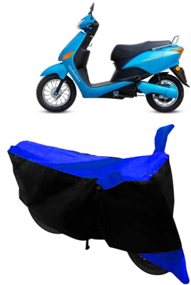 SHOPLINK Two Wheeler Cover for Hero(Electric Optima, Blue, Black)