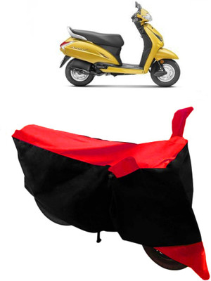 SHOPLINK Two Wheeler Cover for Honda(Activa 5G, Red, Black)