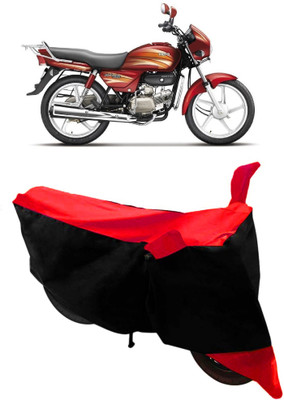 THE REAL ARV Waterproof Two Wheeler Cover for Hero(Splendor Pro, Red, Black)