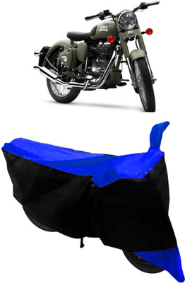 GANPRA Two Wheeler Cover for Royal Enfield(Battle Green, Black, Blue)