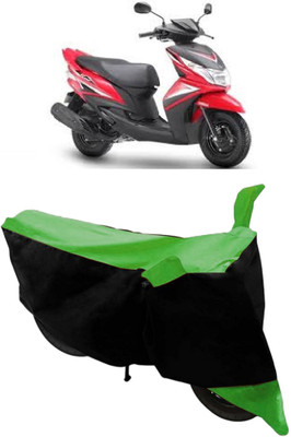 HEMSKAR Waterproof Two Wheeler Cover for Yamaha(Ray Z, Green, Black)