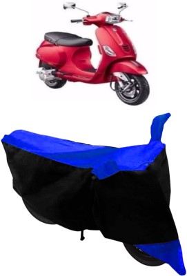 ABORDABLE Two Wheeler Cover for Piaggio(Vespa SXL, Blue, Black)